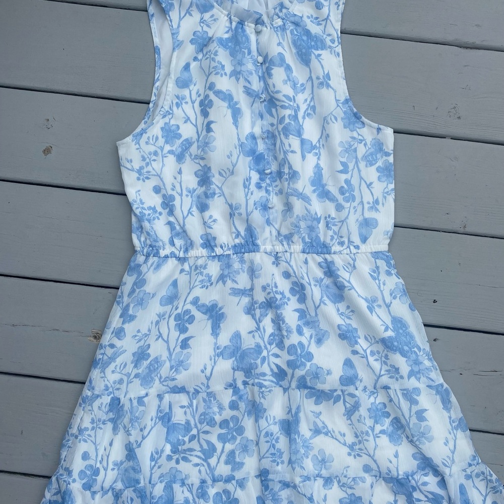 Steve Madden Women’s Dress with Blue Floral Pattern
